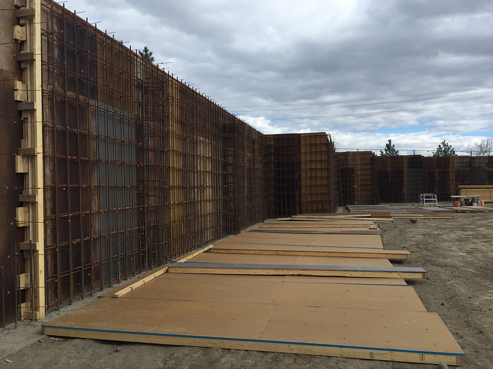 Kamloops property – rebar in place for the back wall