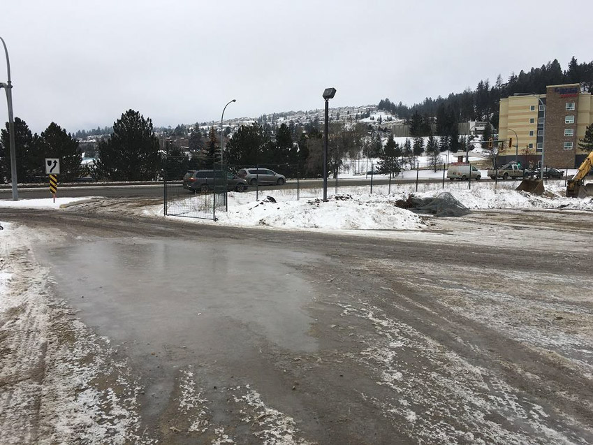 Kamloops Property Second entrance to site, February 2019