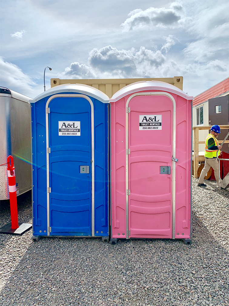 Kamloops property – portable washrooms onsite