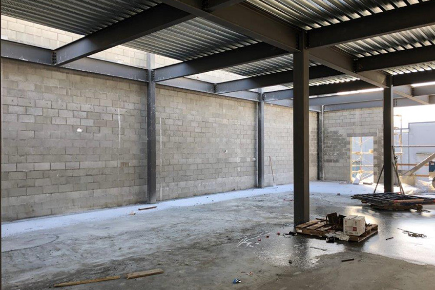 Main floor interior of Pender property construction as of February 4, 2019