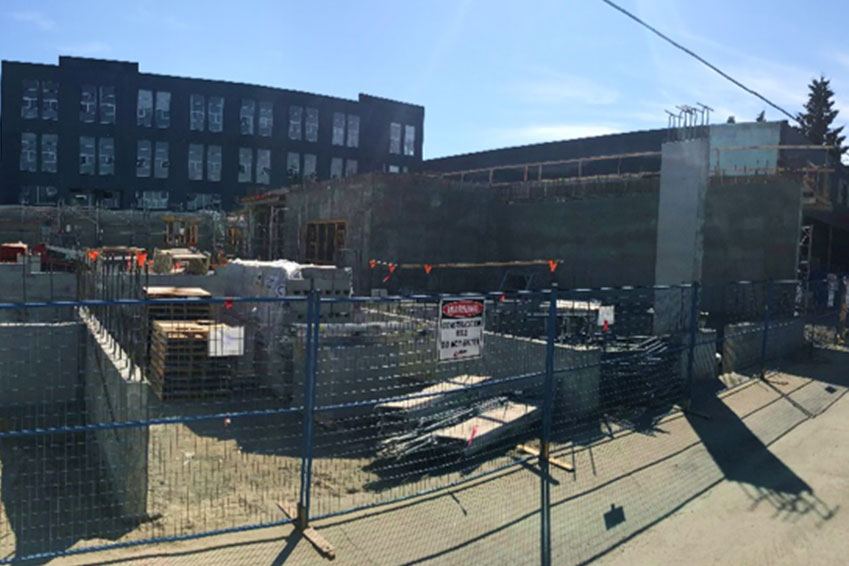 August 2018, Prism Construction completes the foundation.